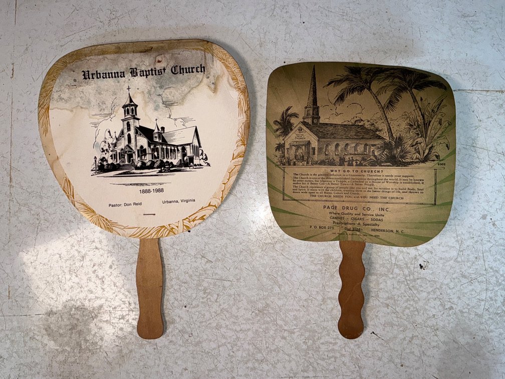 Church Hand Fans (2)