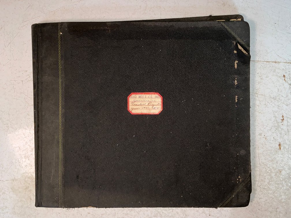 Lord Mott Co. Inc. Voucher Register Ledger