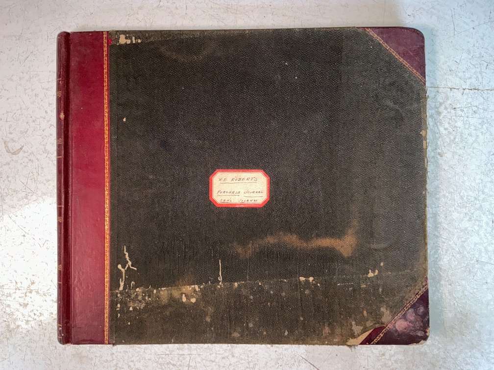 R. E. Roberts Co. Inc. Oyster Business Purchase Journal Ledger