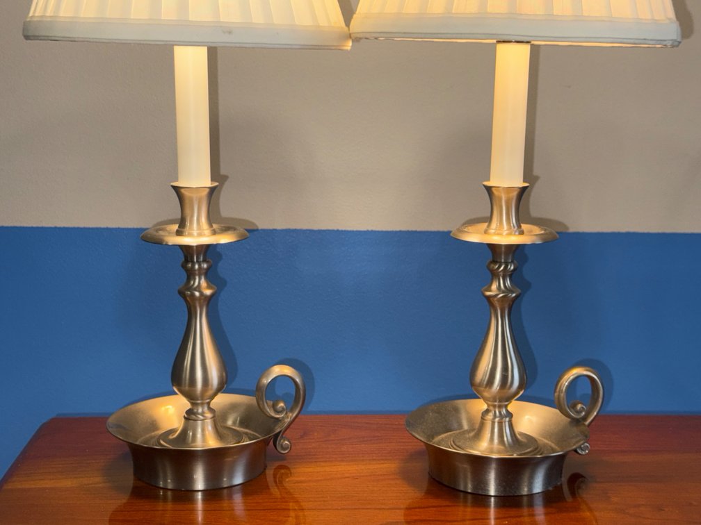 Baldwin Chamberstick Electric Table Lamps