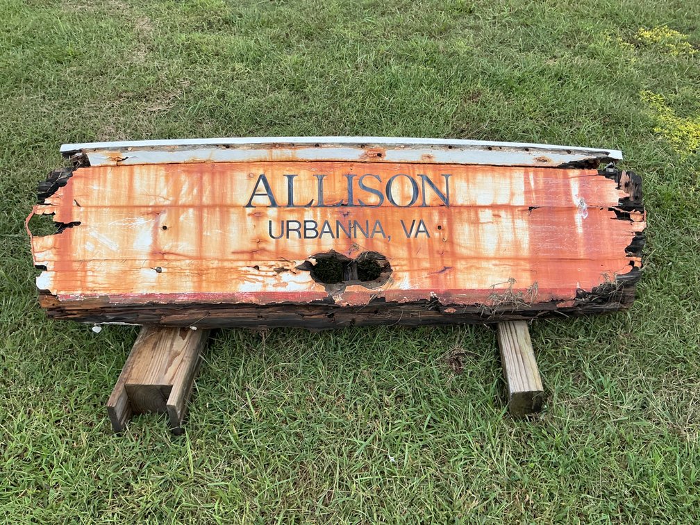 Urbanna Native Wooden Boat Transom