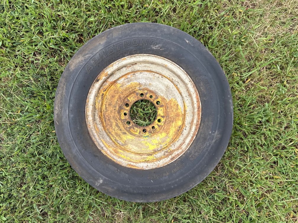 Armstrong Tru-Trac Front Tractor Tire on Rim