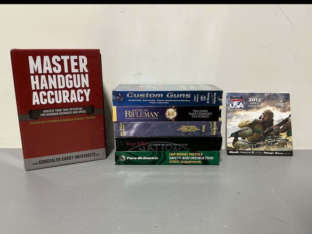 Firearms Instructional DVDs and VHS Tapes