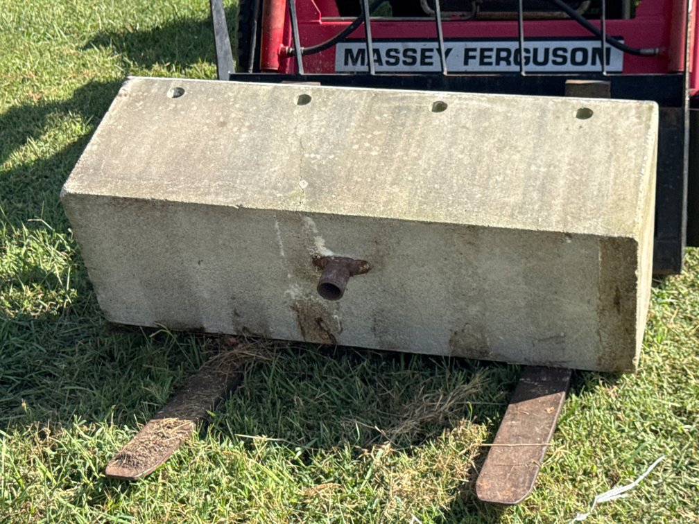 Concrete Double-Basin Sink