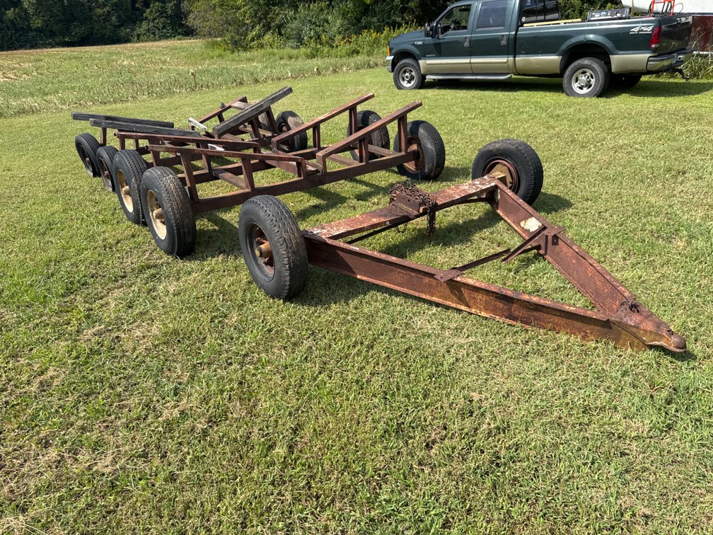 Heavy-Duty Steel Boat Yard Dolly Trailer Frame