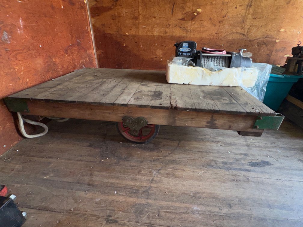 The Fairbanks Co. Industrial Wooden Platform Cart