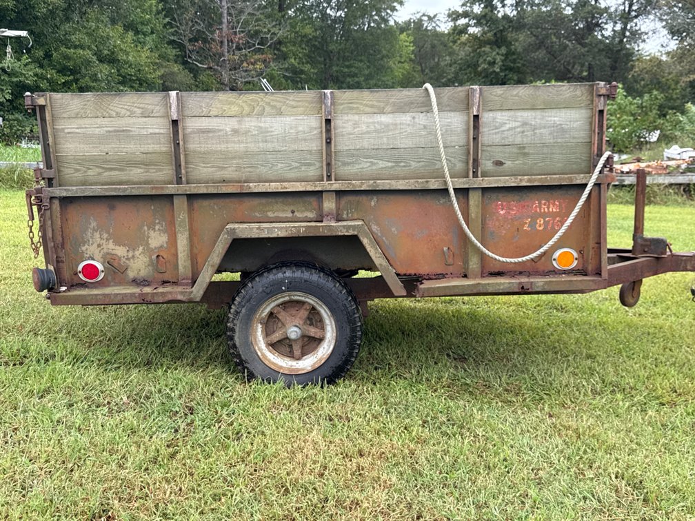 Single-Axle Military Utility Cargo Trailer