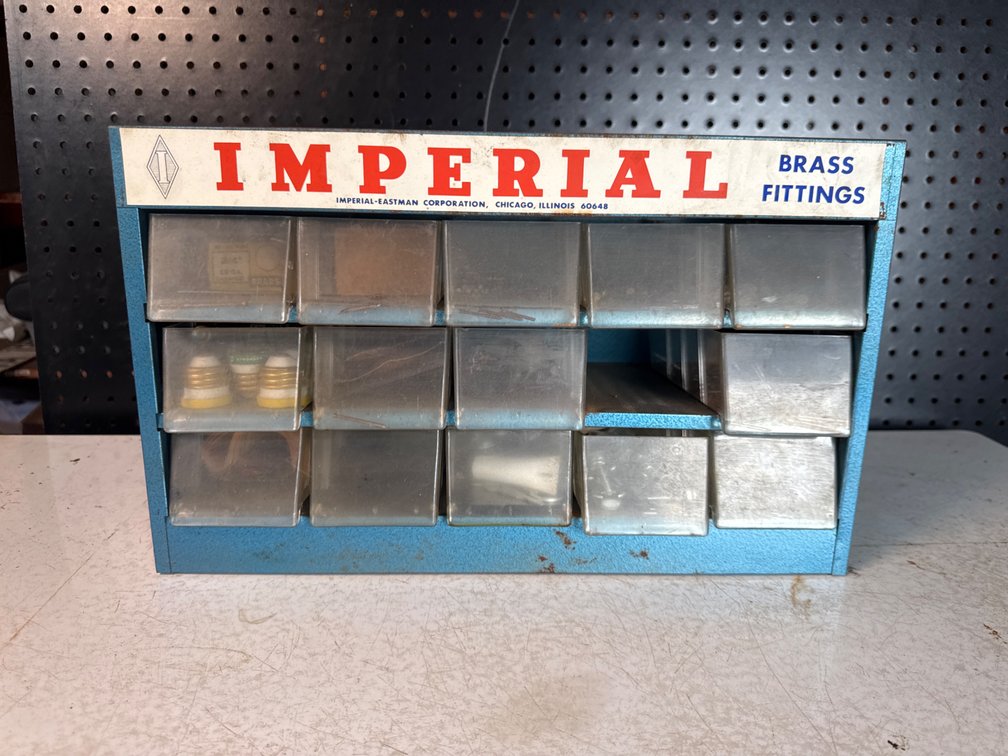 Imperial Brass Fittings Small Parts Organizer Cabinet