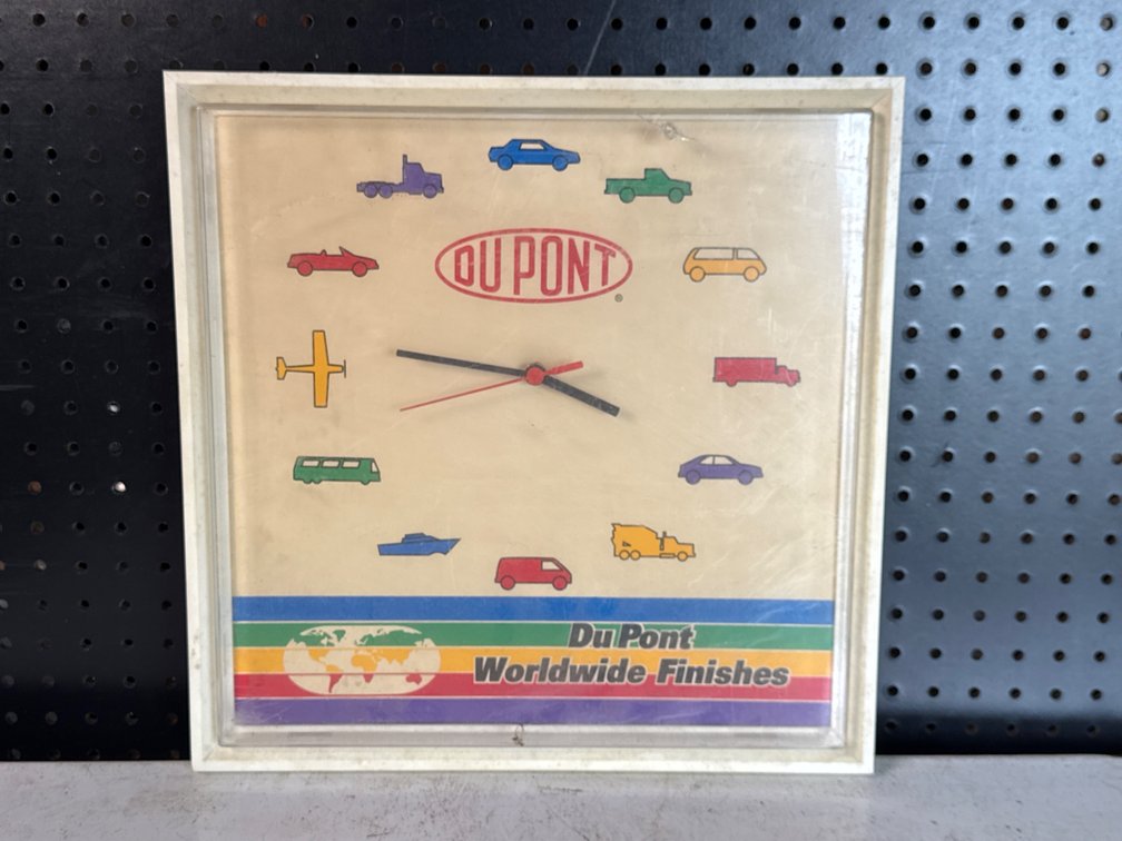DuPont Worldwide Finishes Wall Clock