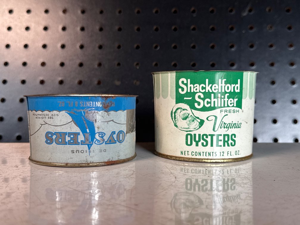 Lithographed Oyster Cans