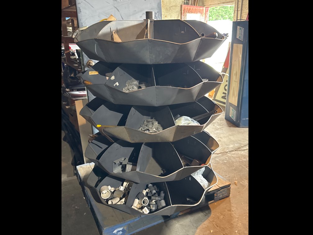 Frick-Gallagher 5-Tier Rotating Parts Bin Carousel