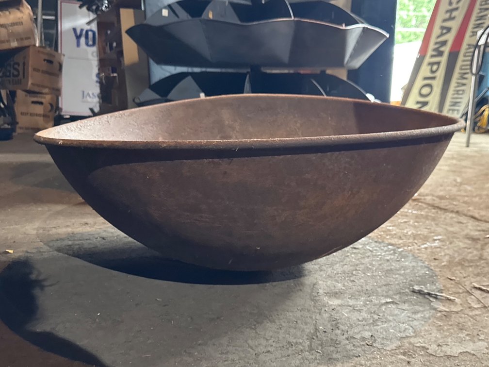 Metal Kettle Basin Fire Pit Bowl