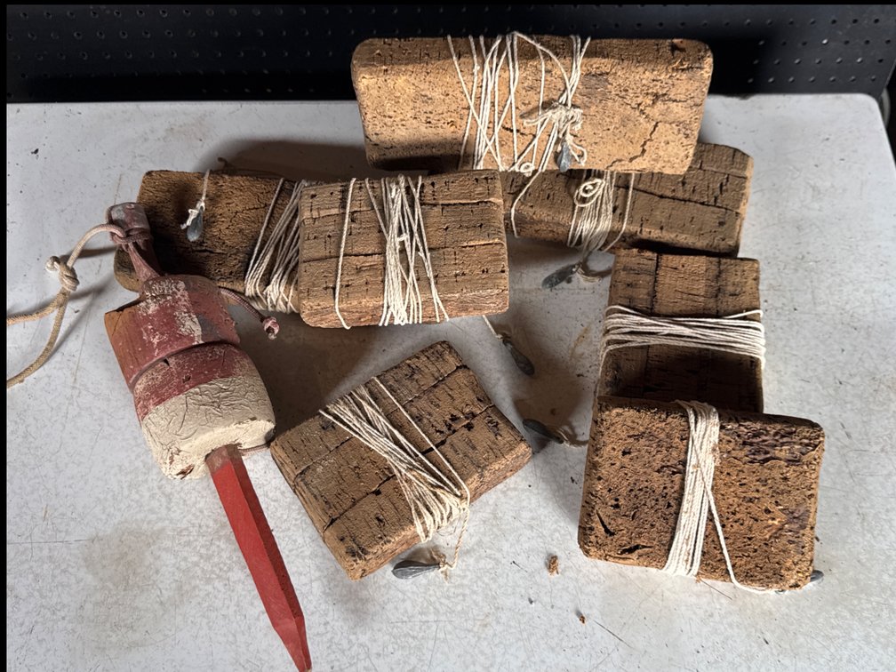 Cork Line Winders and Marker Float