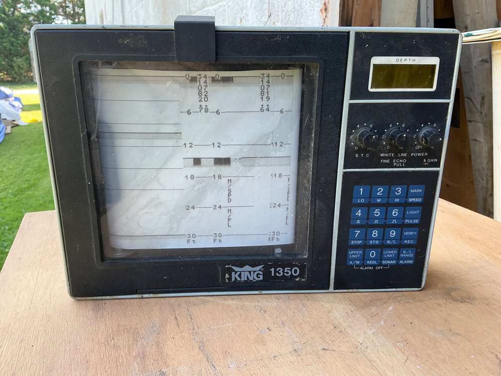 King 1350 Chart Recorder Depth Sounder