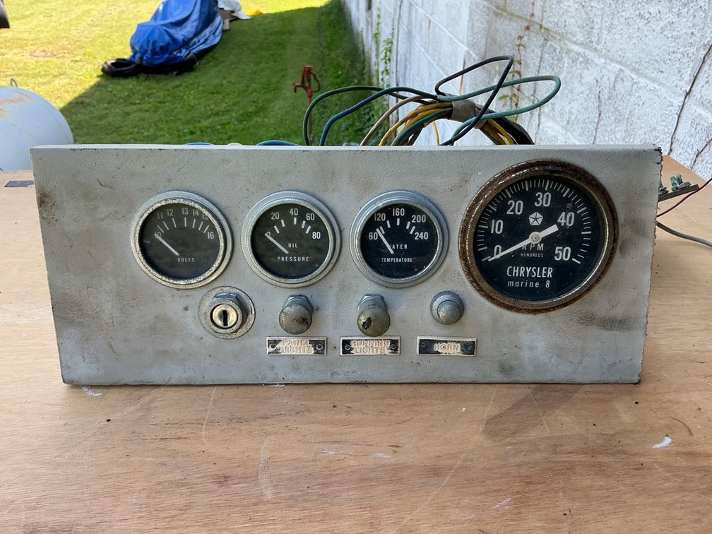 Chrysler Marine Boat Instrument Panel