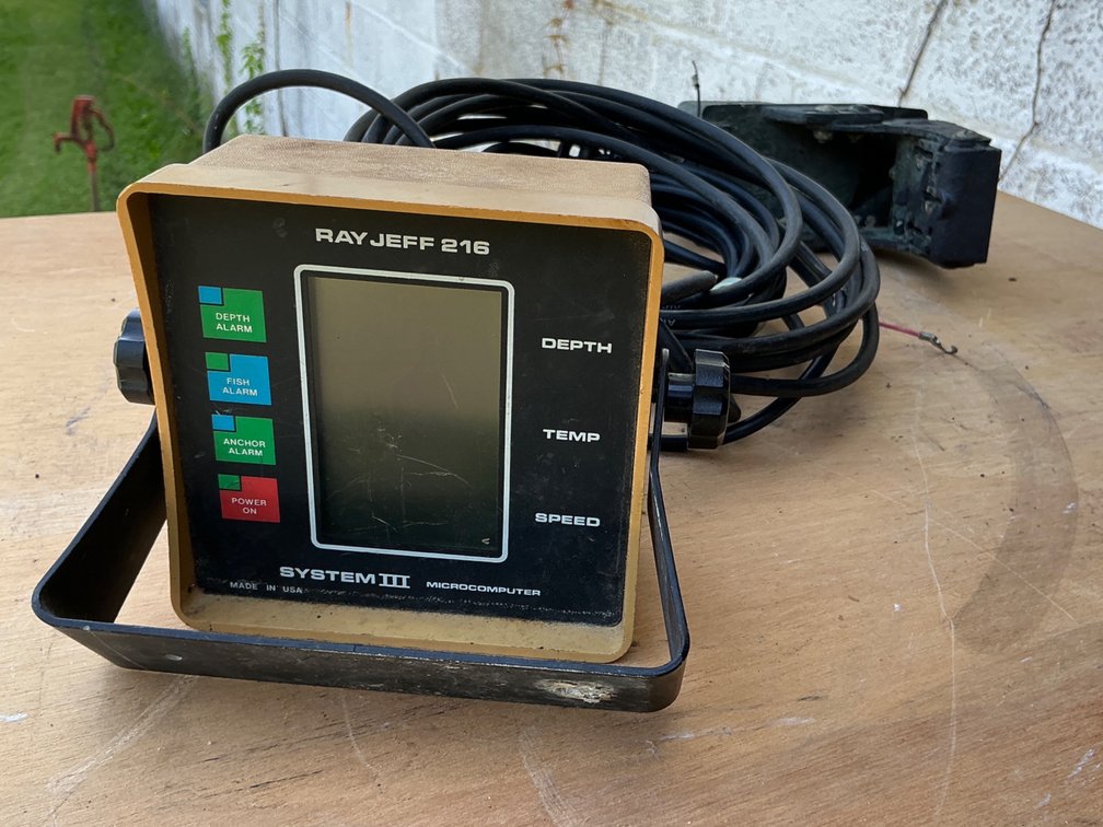 Ray Jeff 216 System III Marine Sounder with Transducer
