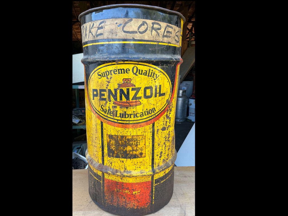 Pennzoil Metal Oil Drum