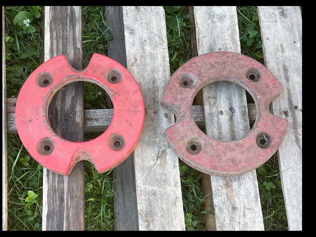 International Harvester Cast Iron Wheel Weights