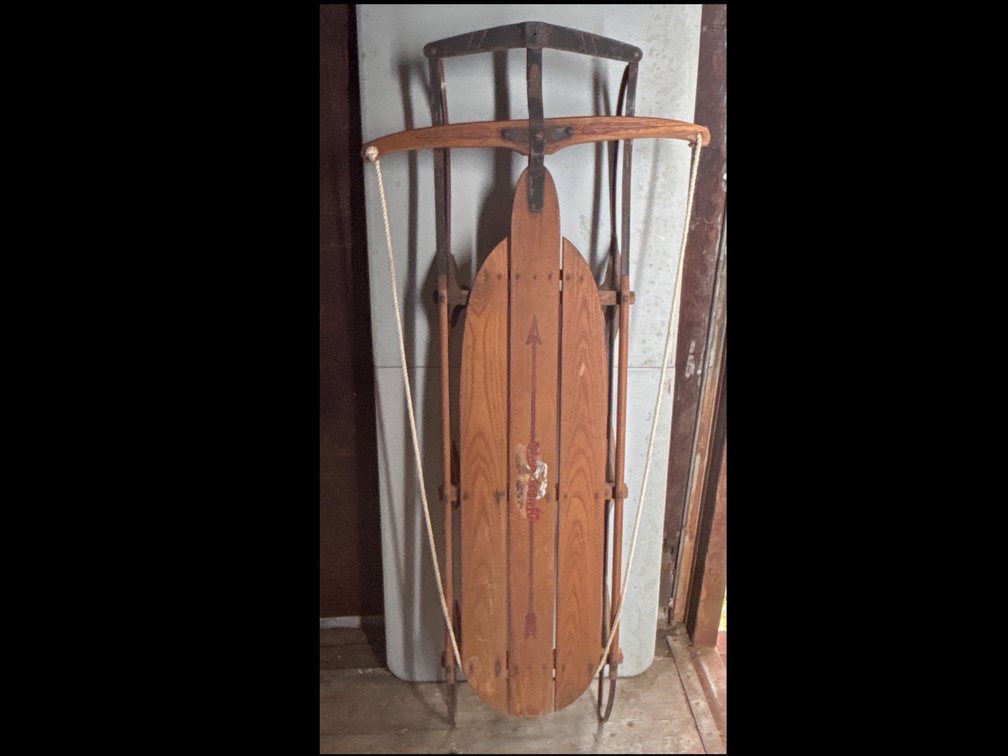 Flexible Flyer Airline Cruiser No. 65 Wooden Runner Sled