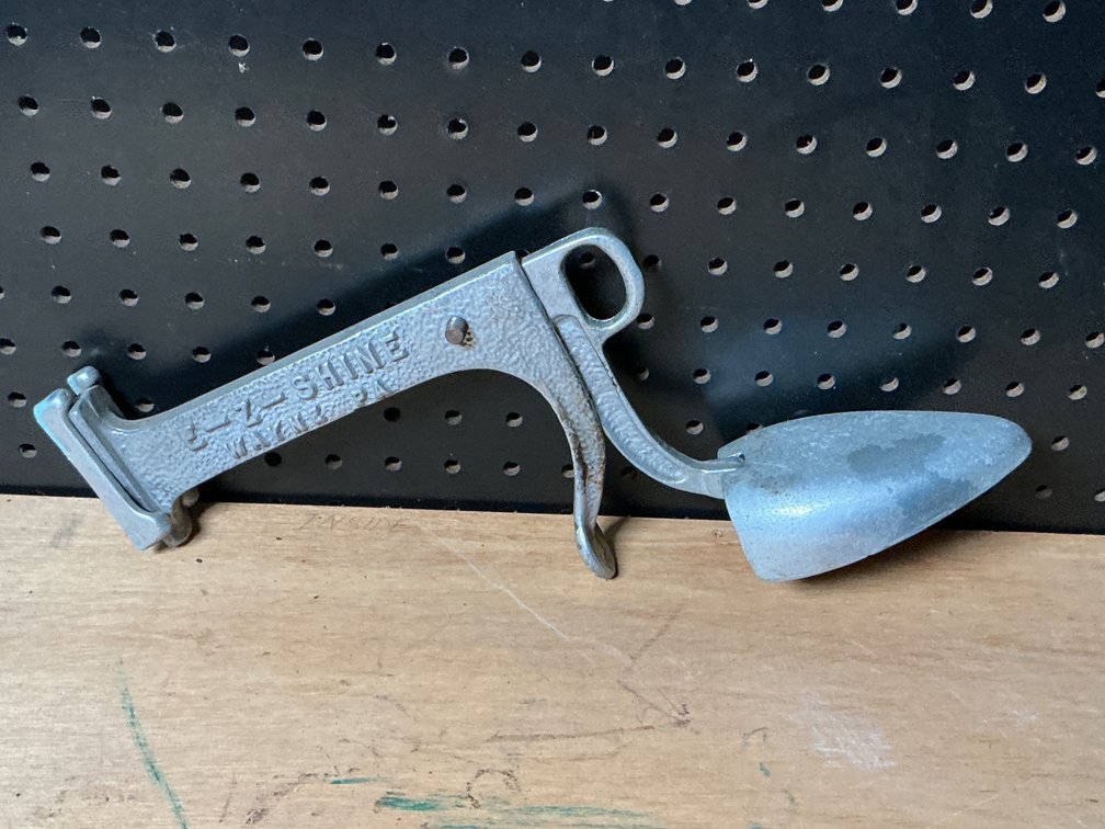 E-Z-SHINE Cast Metal Shoe Shine Bracket