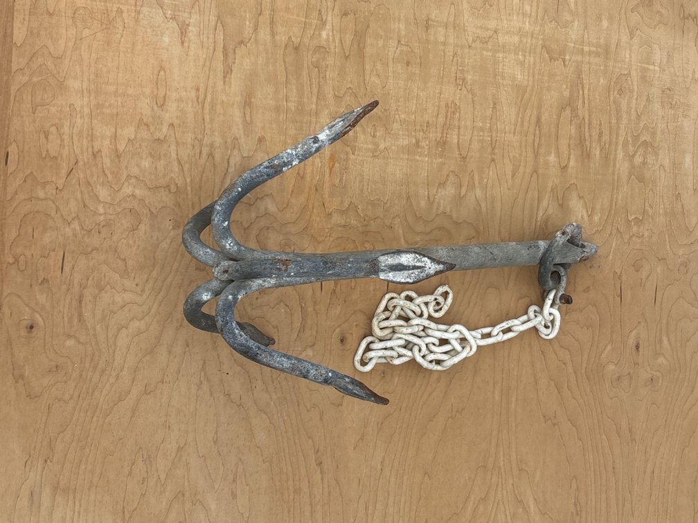 Grapnel Anchor with Chain