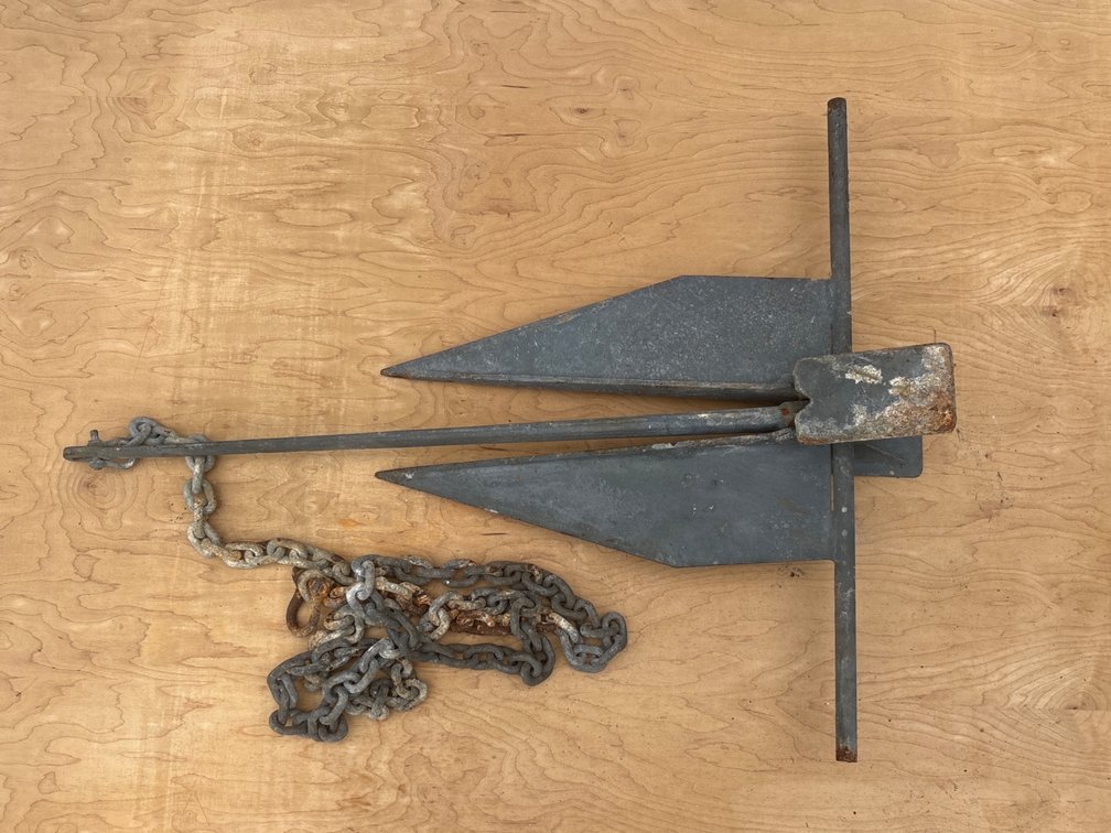 Galvanized Steel Fluke Boat Anchor with Chain