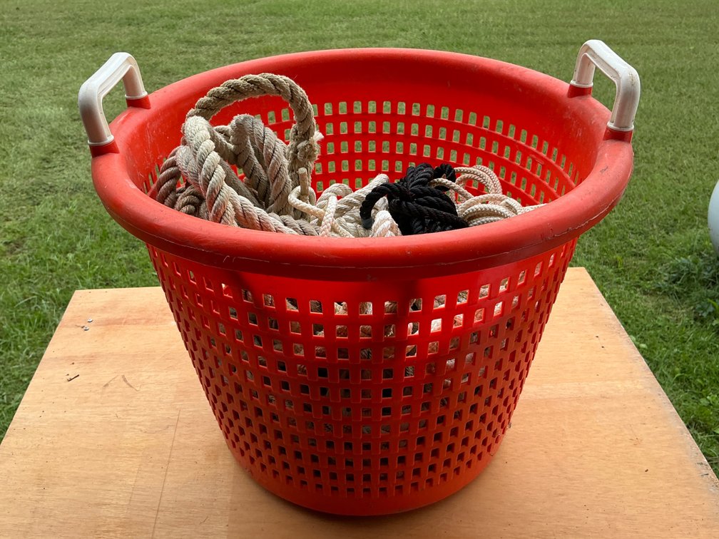 Plastic Oyster Basket with Ropes