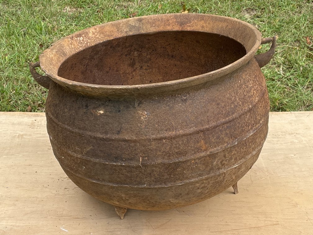 Cast Iron Footed Cauldron