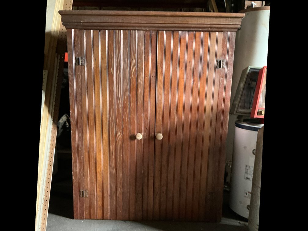 Two-Door Wooden Gun Cabinet