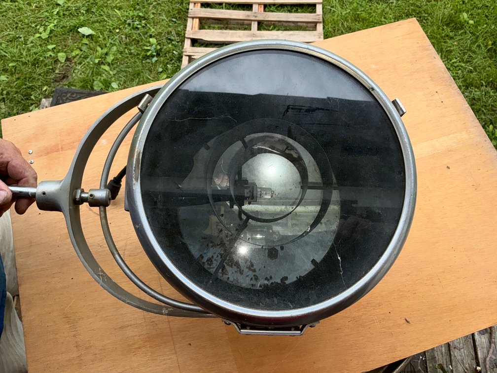 Perko Metal Spotlight Fixture with Yoke Mount