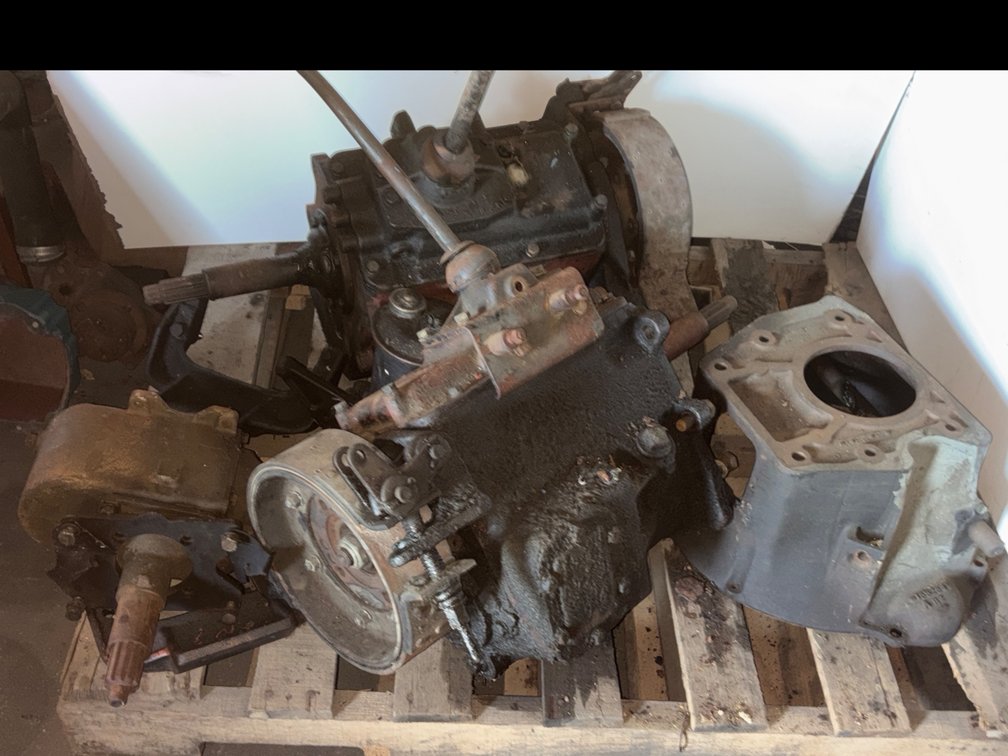 Pallet of Cast Metal Transmissions and Drivetrain Components