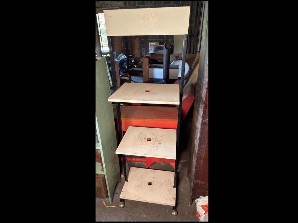 Rolling Multi-Tier Display Stand