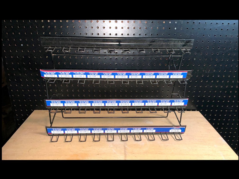 4-Tier Socket and Bit Retail Wire Display Rack