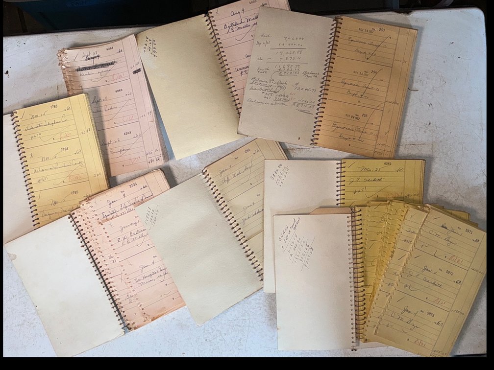 Morattico Packing Spiral-Bound Check Registers and Receipt Books