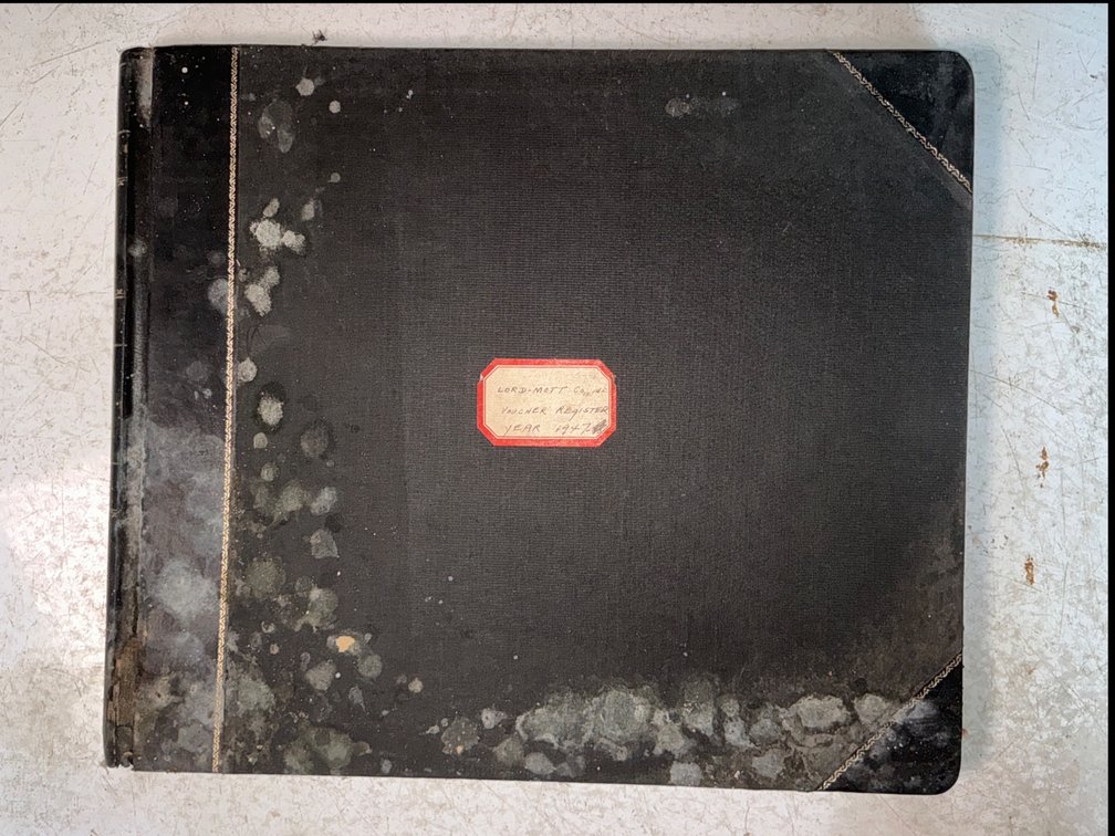 Lord-Mott Co. Voucher Register Ledger Book