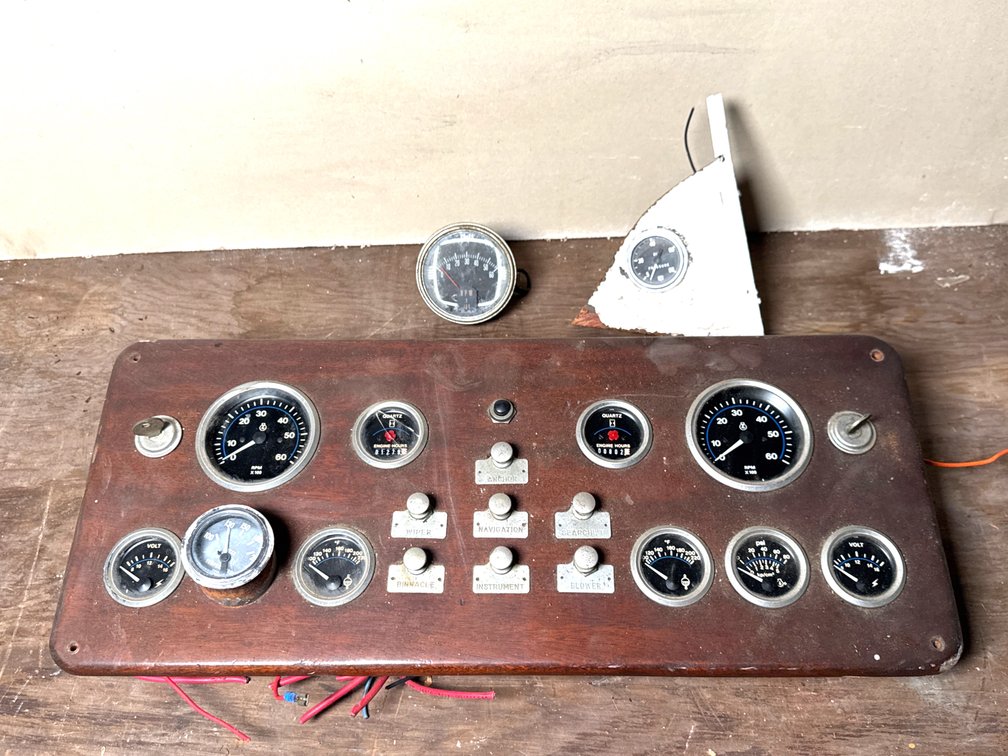 Marine Boat Instrument Gauge Panel