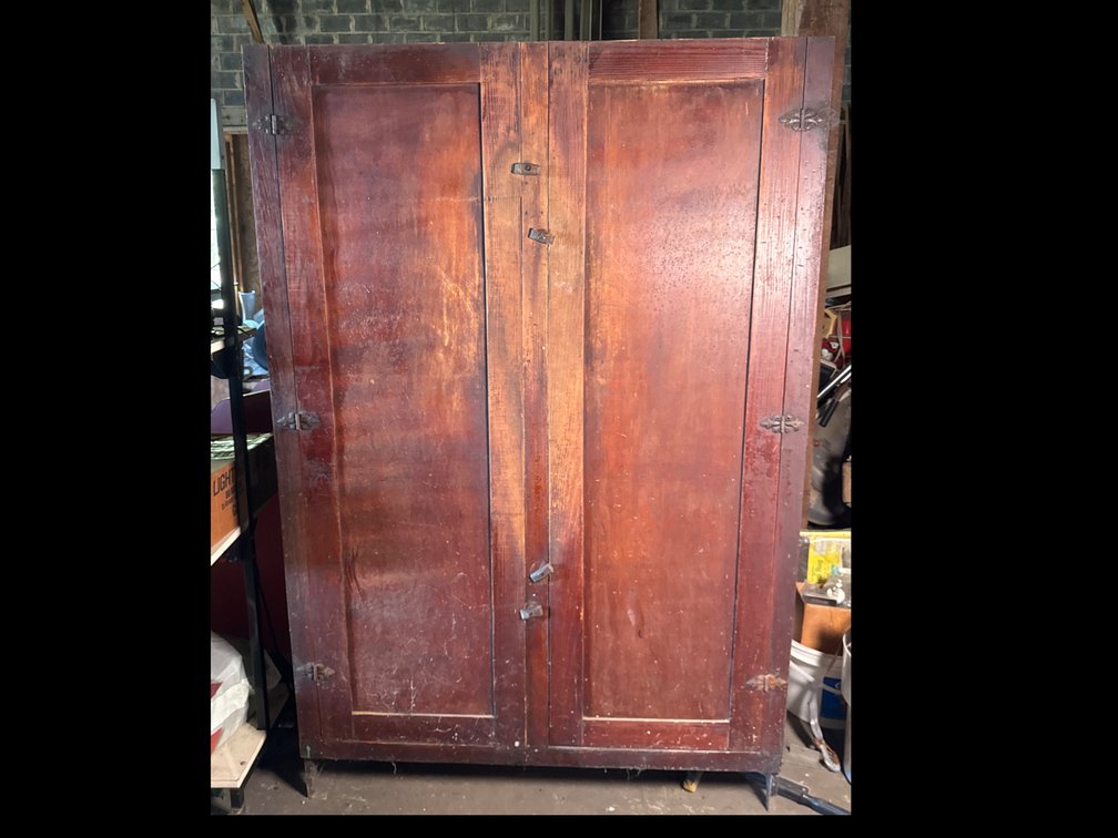 Wooden Two-Door Storage Cabinet