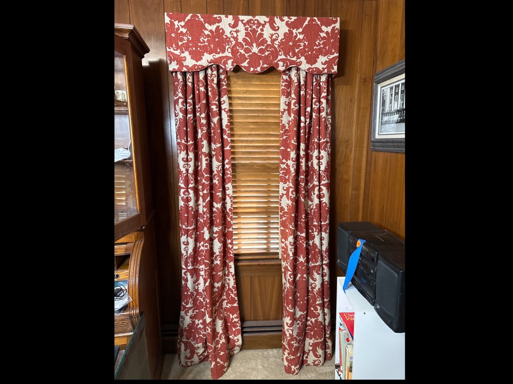 Three Sets Cornice and Drapes