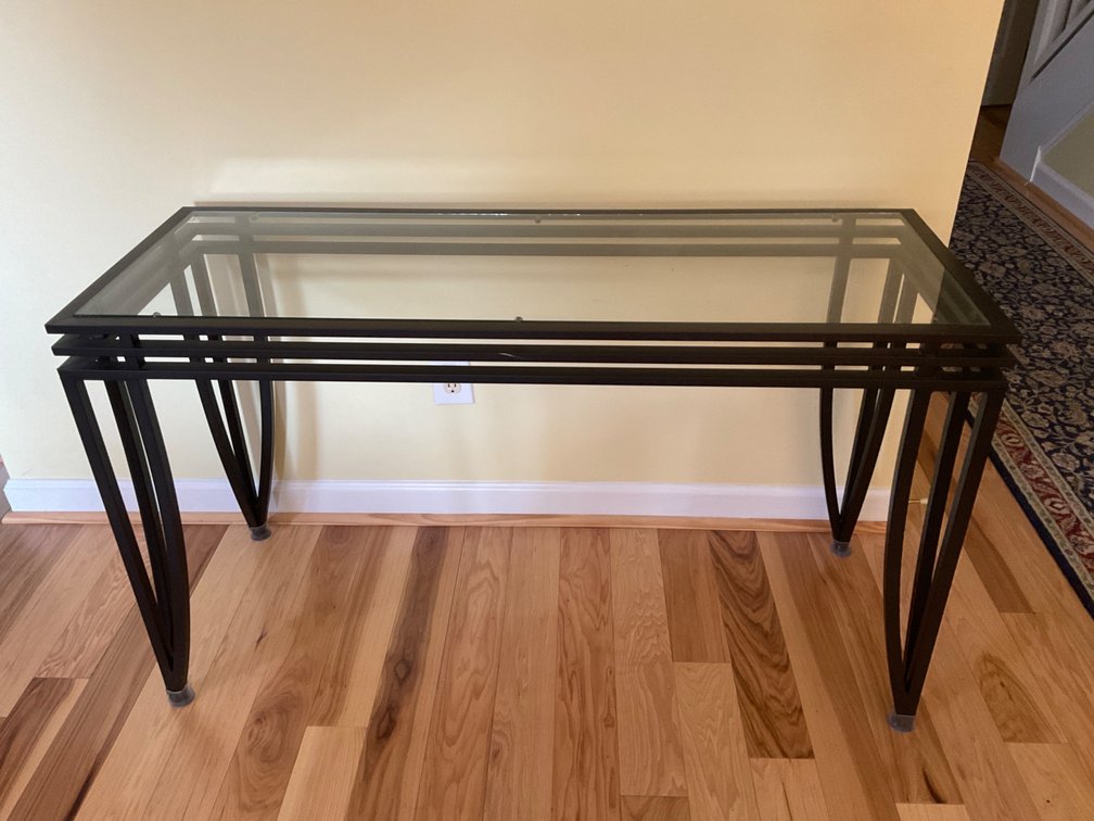 Metal and Glass Table