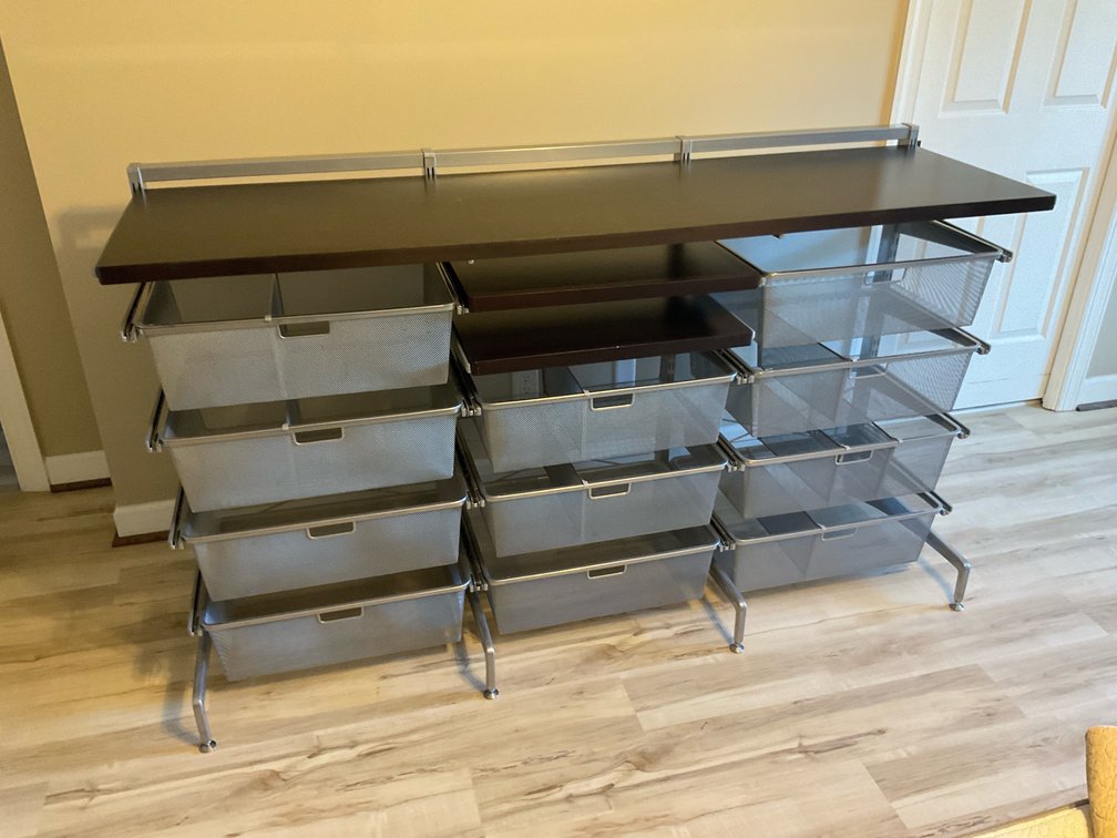 Elfa Platinum Mesh Storage
