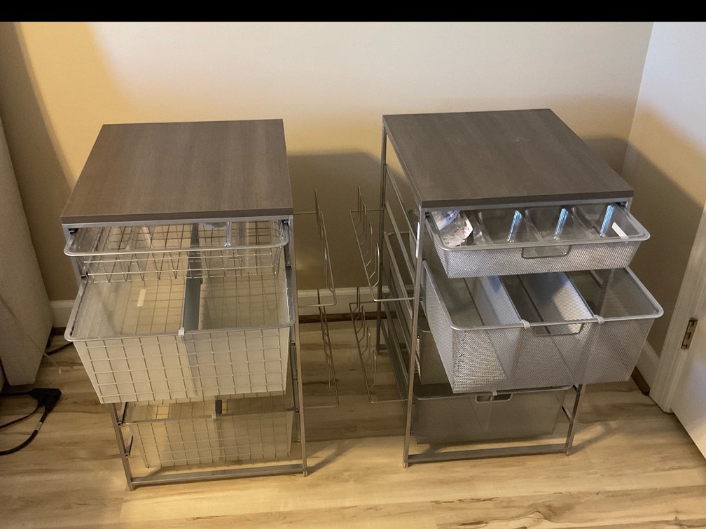 Elfa Narrow Mesh Storage Units