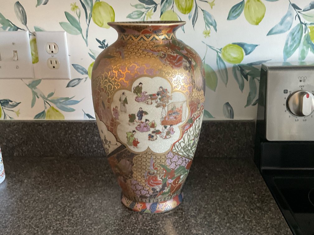 Contemporary Satsuma-Style Vase