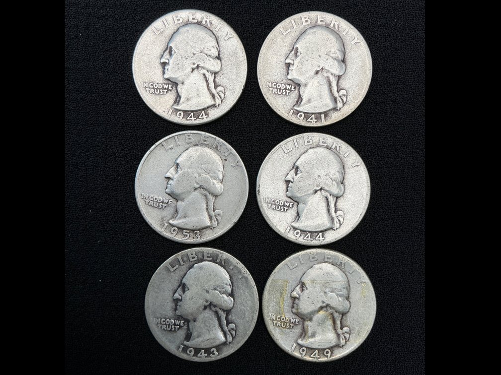 Washington Silver Quarter Dollars