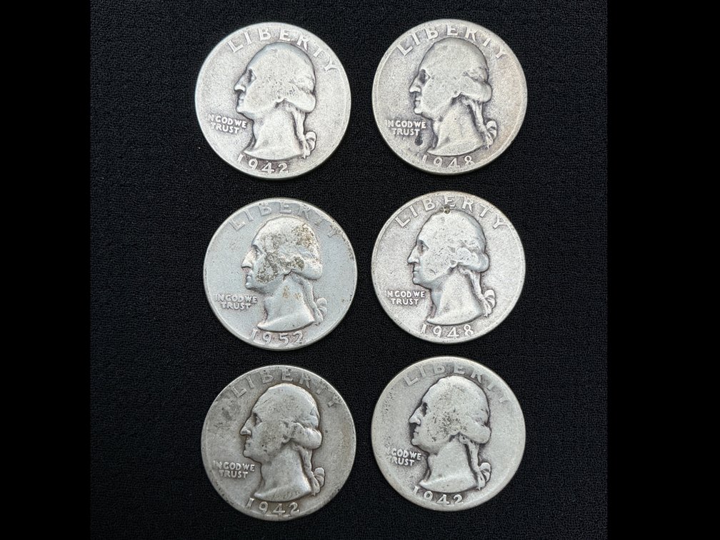 Washington Silver Quarter Dollars