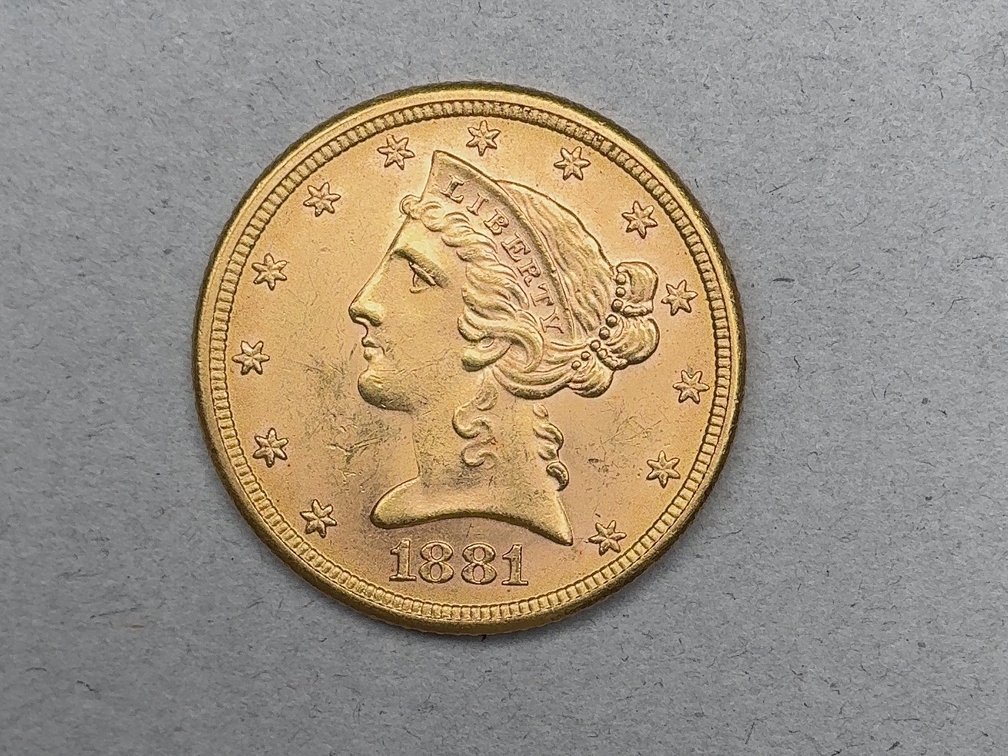 1881 Liberty Head Half Eagle