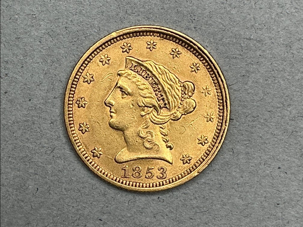 1853 Liberty Head Quarter Eagle