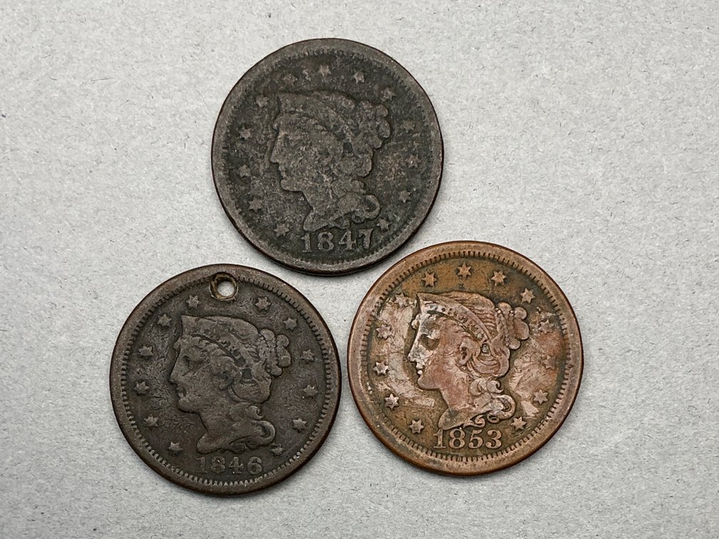 Braided Hair Large Cents