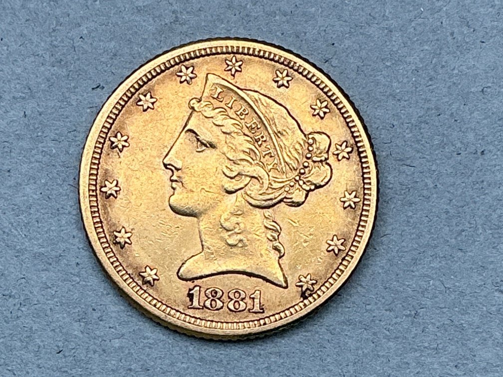 1881 Liberty Head Half Eagle
