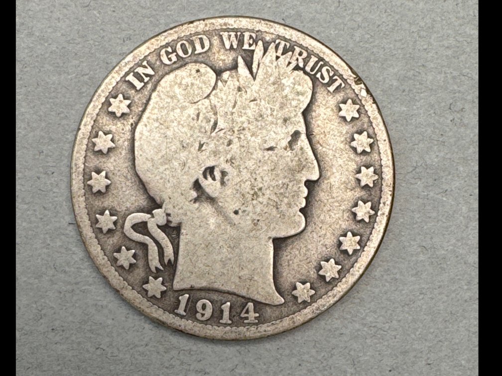 1914S Barber Half Dollar