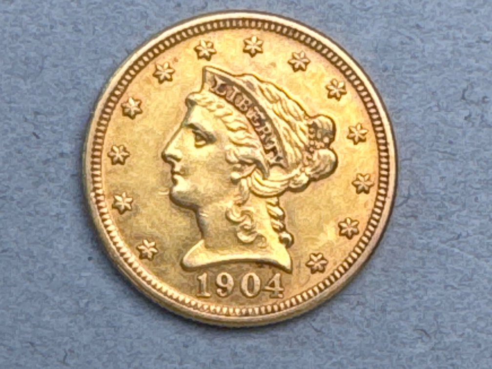 1904 Liberty Head Quarter Dollar